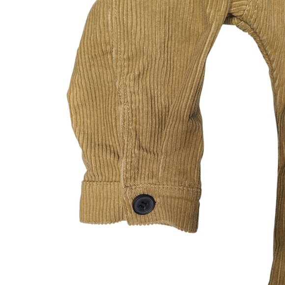 ZARA TRF Corduroy Long Line Patch Pocket Oversized Shacket Shirt Jacket Size XS - Picture 7 of 12